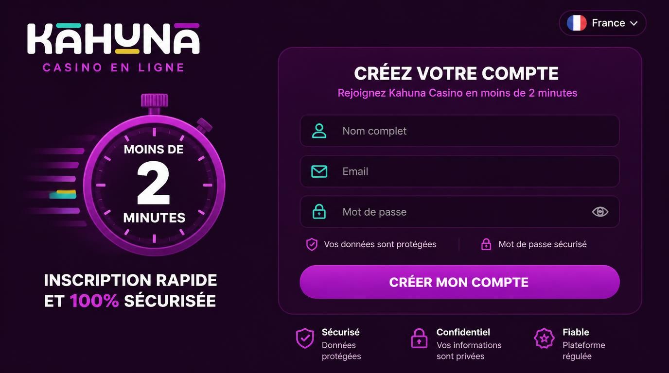 Formulaire dâinscription rapide avec drapeau français et Ă©lĂ©ments de sĂ©curitĂ©