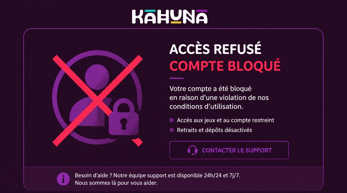 Documents refusés, carte différente, utilisateur mineur, localisation non conforme